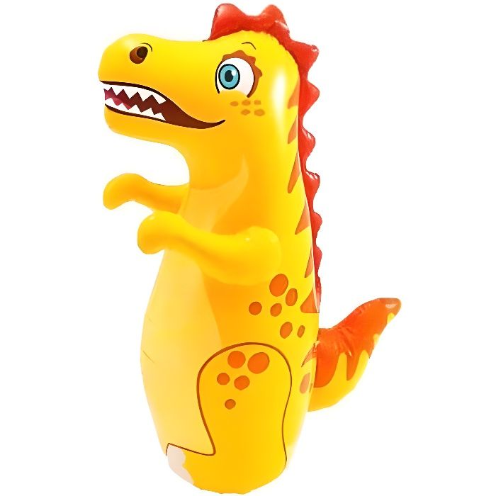 Personnage gonflable Dinosaure - Bop bag 3D - Intex 98 cm Jaune