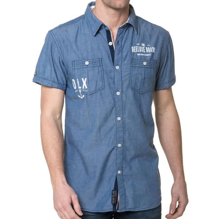 Chemisette Homme Bleu Jeans
