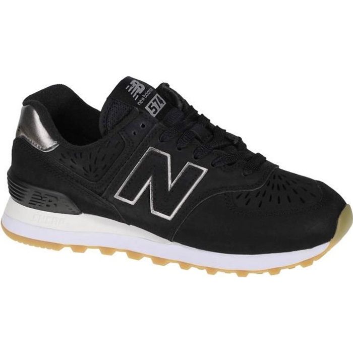 New Balance WL574SCP, Femme, Noir, sneakers