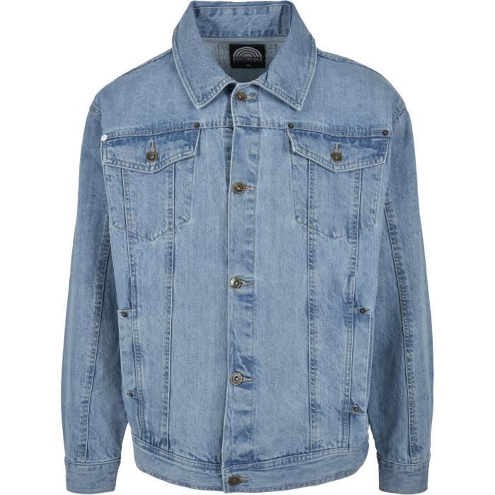 Veste Southpole script denim - bleu