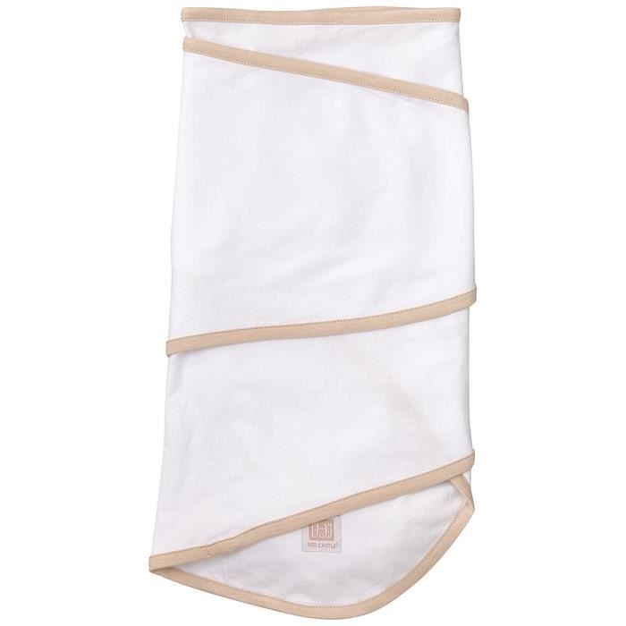 RED CASTLE Couverture miracle blanc/biais beige 0-3m
