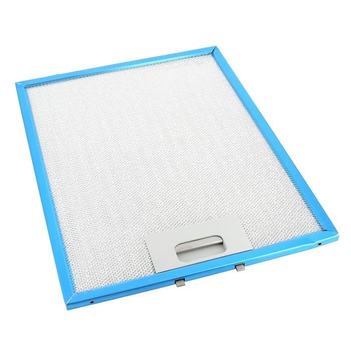 Filtre graisse metal 298x238 pour Hotte Rosieres, Hotte Candy, Hotte Faure, Hotte Airlux, Hotte Glem, Hotte Broan - 3665392022565