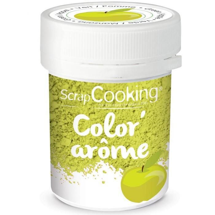 Color'arôme - vert / pomme - 10g - Scrapcooking