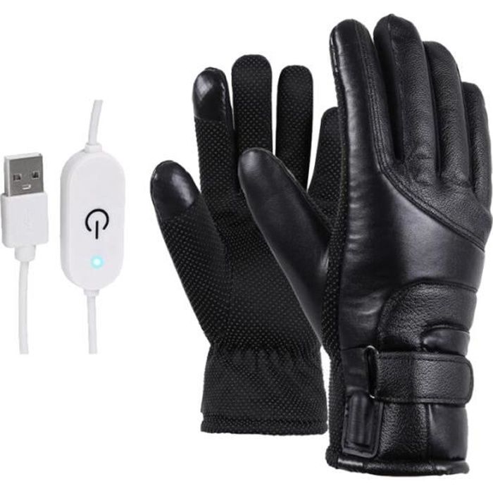 1 paire de gants chauffants électriques moto mode couverture de protection des mains pour l'équitation TROTTINETTE