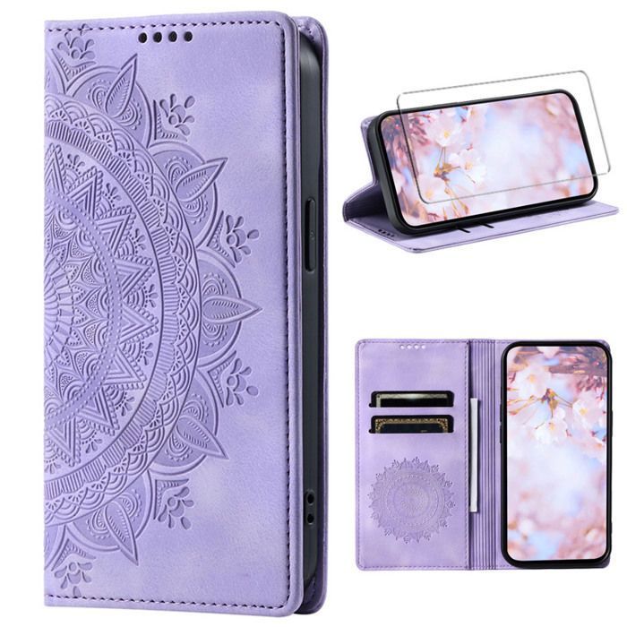 Étui Portefeuille En Cuir Pour Google Pixel 6A - Fermeture Magnétique, Support Vue, Poches Cartes - Marque ICatchy