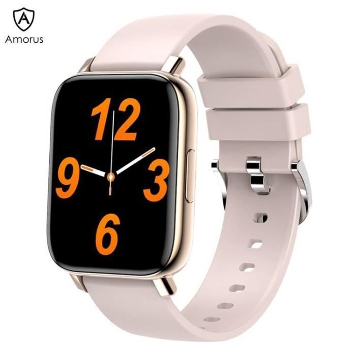 Montre Connectée Femme Fréquence Cardiaque SpO2 Sport - Appel Notifications Sommeil Musique - GloryFit