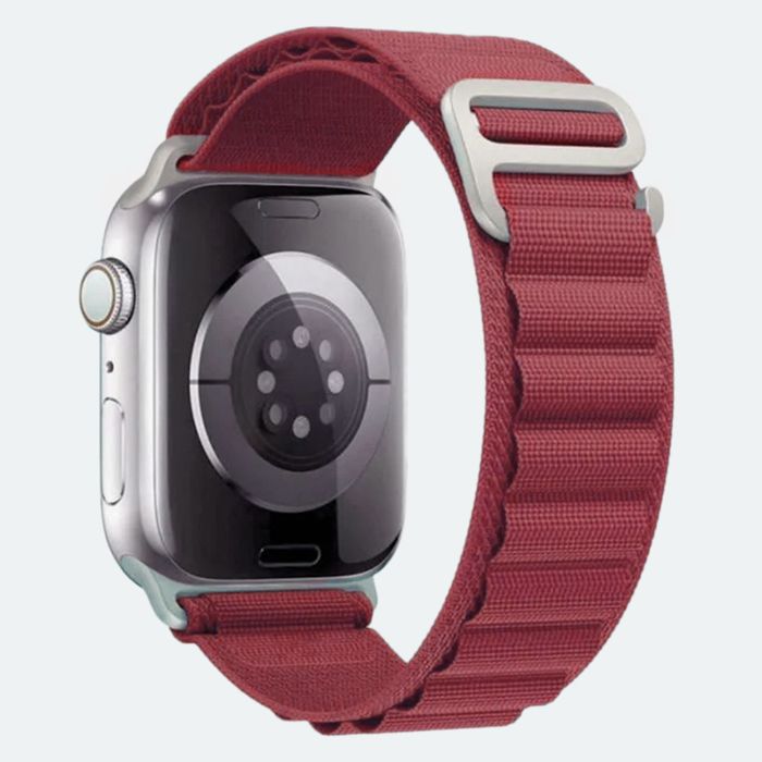 Bracelet Boucle Alpine Bordeau compatible avec Apple Watch 42mm 44mm 45mm 49mm Serie 9 8 7 6 5 4 3 2 1 SE - Yuan Yuan - Bracelet Boucle Alpine Bordeau compatible avec Apple Watch 42mm 44mm 45mm 49mm Serie 9 8 7 6 5 4 3 2 1 SE - Yuan Yuan -