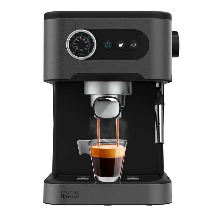 Cecotec Machine à Café Express avec Système ColdBrew Power Espresso 20 Pro. Écran Tactile Pompe 20 Bars Buse Vapeur