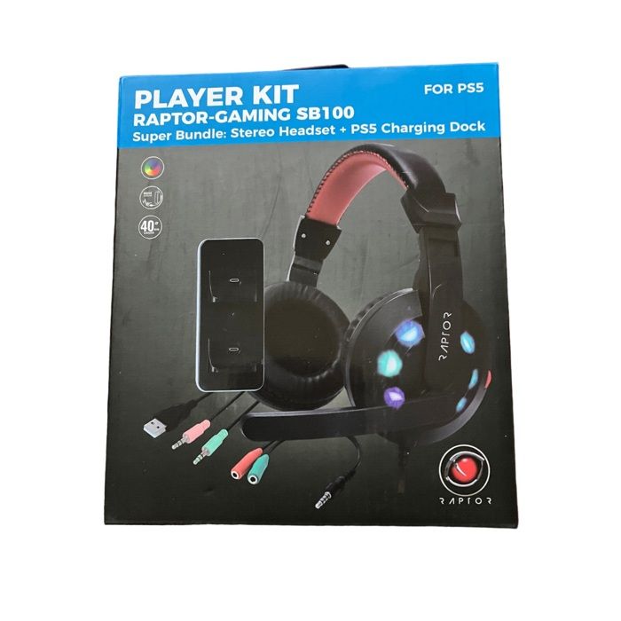 Casque gaming filaire - RAPTOR - SB-100 - Micro studio intégré - Ergonomique confortable - Noir