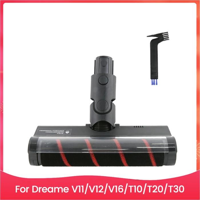Ensemble de Brosses Électriques pour Dreame V11 V12 V16 T10 T20 T30 Aspirateur - Tête de Brosse à Rouleau Souple de Rechange