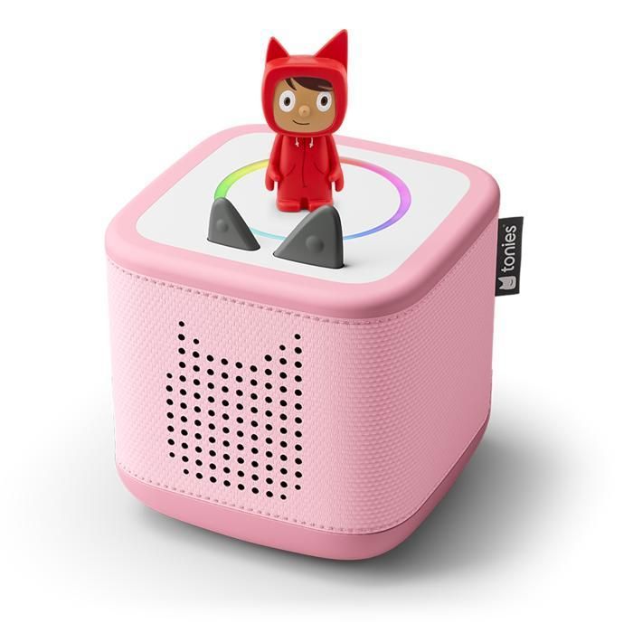 Coffret Toniebox 2 - TONIES® - Rose - Facile à utiliser - Rechargeable USB - Pour Enfants 1-9 Ans
