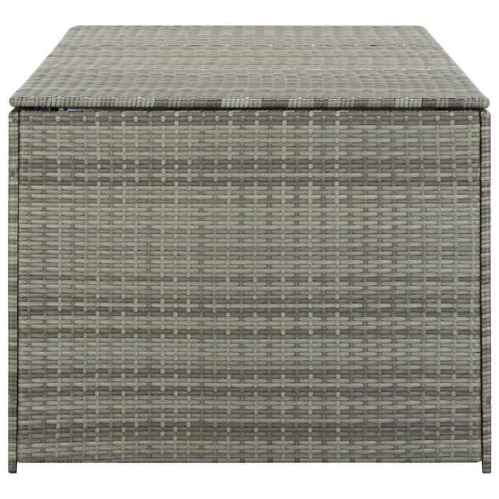 Sale 2026 Coffre de rangement de jardin - BURKE - grande espace - résine tressée 180x90x70 cm - gris CC240