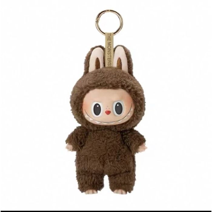 labubu Peluches Monster Macaron de première générationsuperbes cadeaux-Peluches-brun PELUCHE