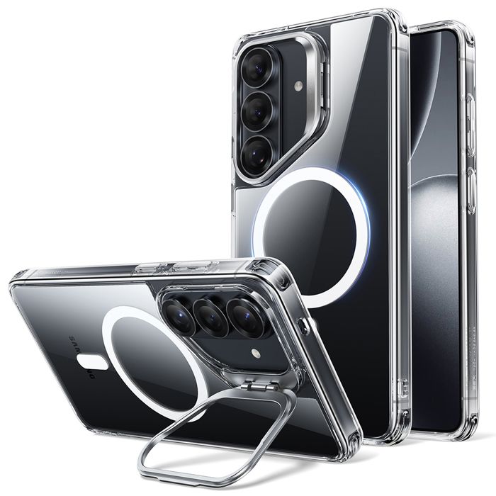 Coque MagSafe ESR Classic Hybrid HaloLock Kickstand pour Samsung Galaxy S26 - Clear