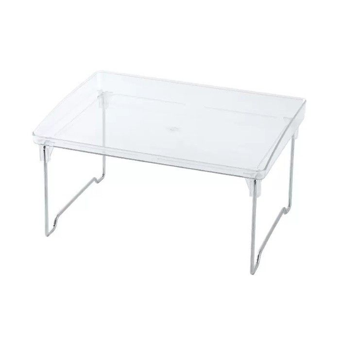 Étagère de rangement pliable en acrylique transparente de 31 cm – Idéale pour armoires et placards de stockage