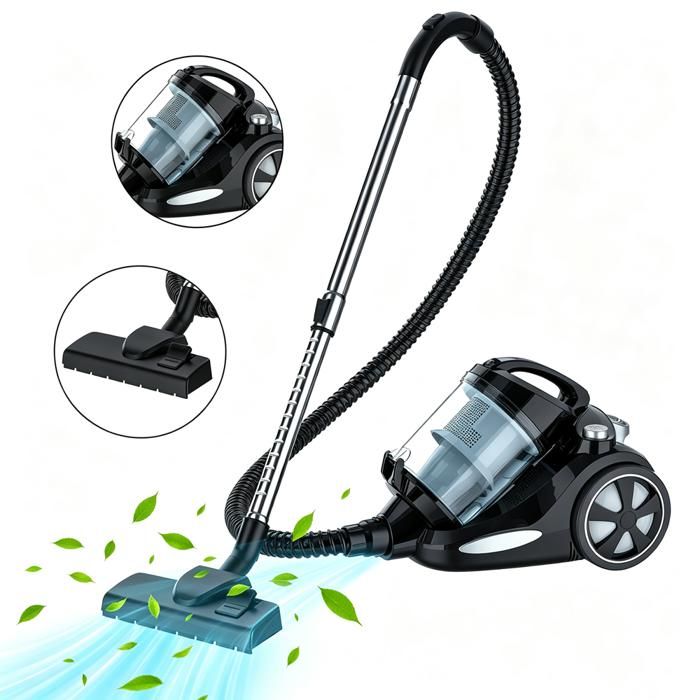 Aspirateur Sans Sac Aspirateur cylindrique Aspirateur pour Tapis et Sols