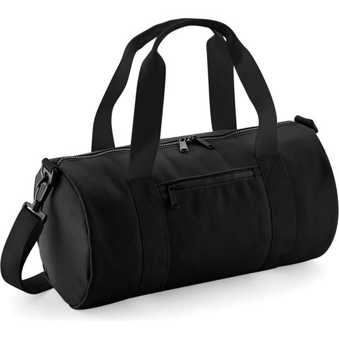Sac à main transversal Bagbase Mini Barrel Bag noir 12 litres