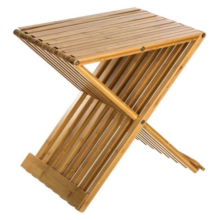 Tabouret pliant dappoint bambou Tabouret pliant dappoint bambou