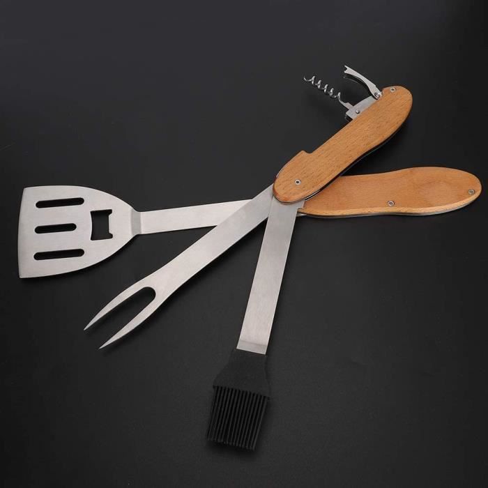 Fourchette Barbecue 6 En 1 Funy - Outil Multifonction 35cm - Cadeau Idéal Pour Hommes