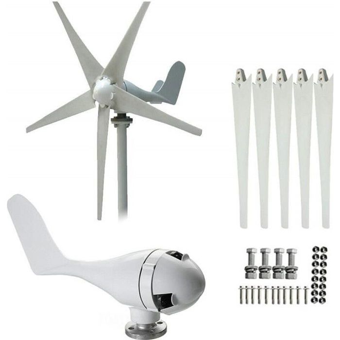 Kit Générateur éolien Vertical DIY – Petit Moteur, Pales 100 Mm – Outil Pédagogique énergies Renouvelables – 0,55W