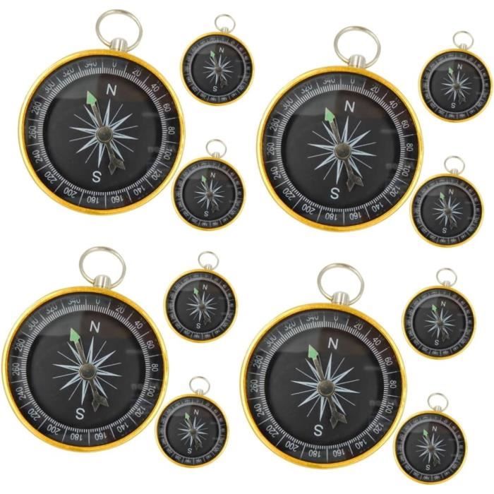 Zhan-Porte-clés, boussole mousqueton, boussole portable étanche et