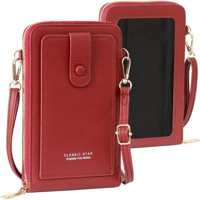 Petit Sac Bandoulière Femme Cuir Veritable Sac à Main Femme Bandoulière