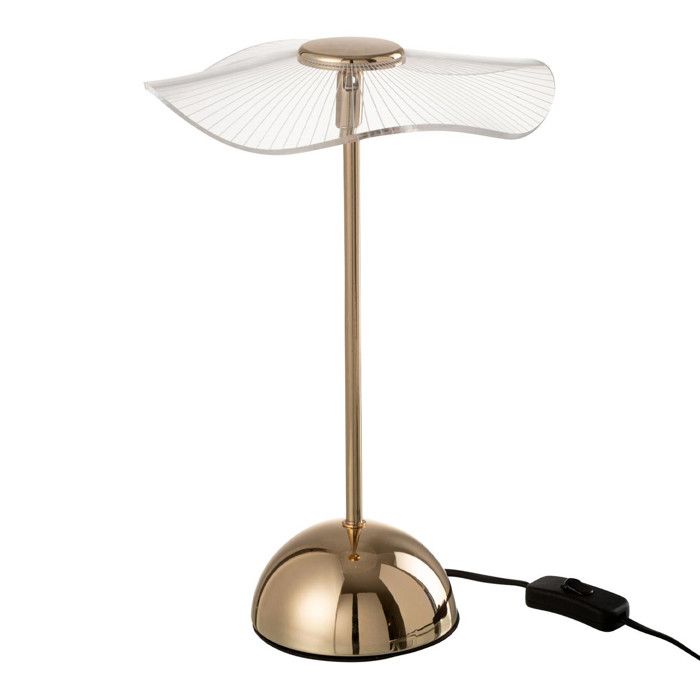 Lampe fleur en metal et acryli