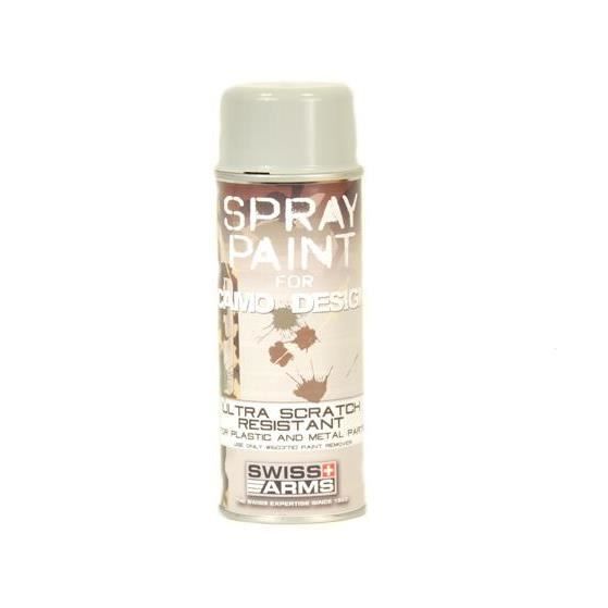 Bombe De Peinture Spray Gris Clair Camouflage Design 400ml Pour