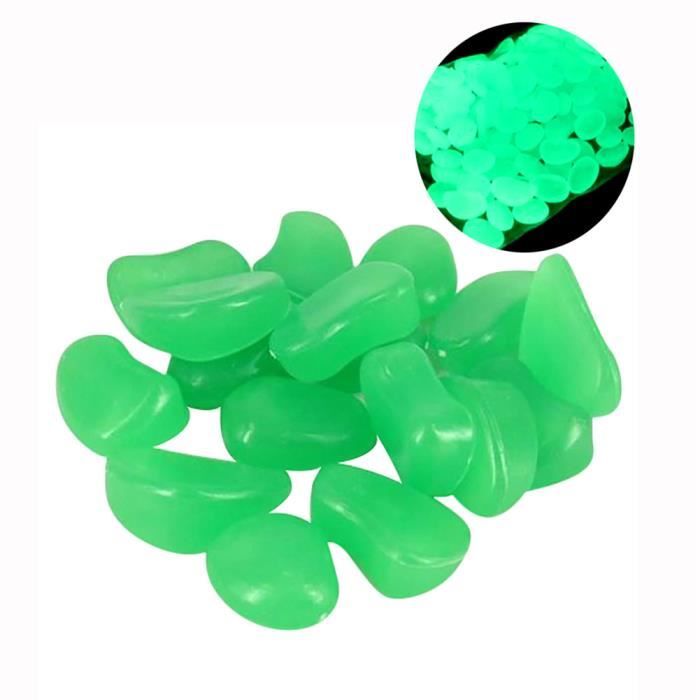 100pcs Roches 13-17mm Lumineux Clear Rose pour Jardin Réservoir à Poisson