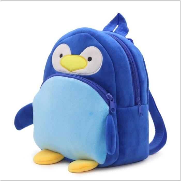 Petit Sac A Dos Enfant Bebe Garcon Fille Unisexe Sac D Ecole Pingouin En Velours Cdiscount Bagagerie Maroquinerie