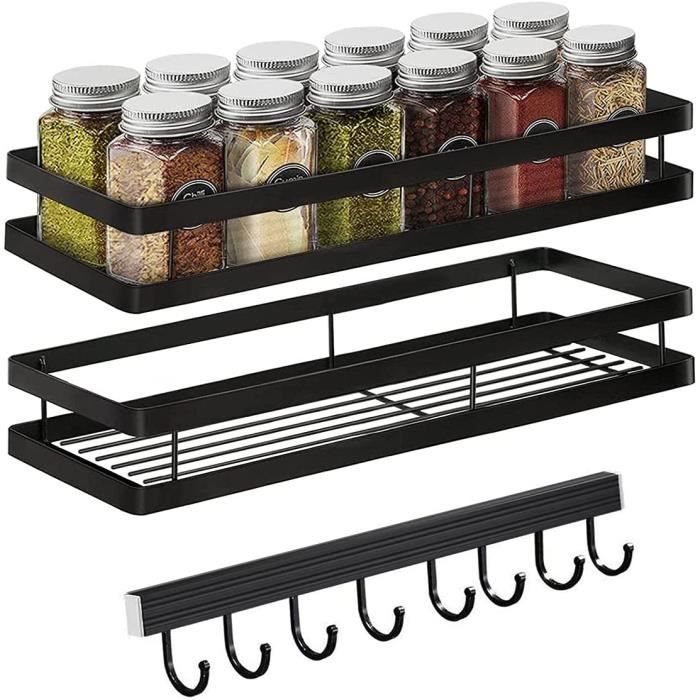 Étagère De Salle De Bain Murale Sans Perçage – Ventouses, Aluminium Gris, Rangement D’angle