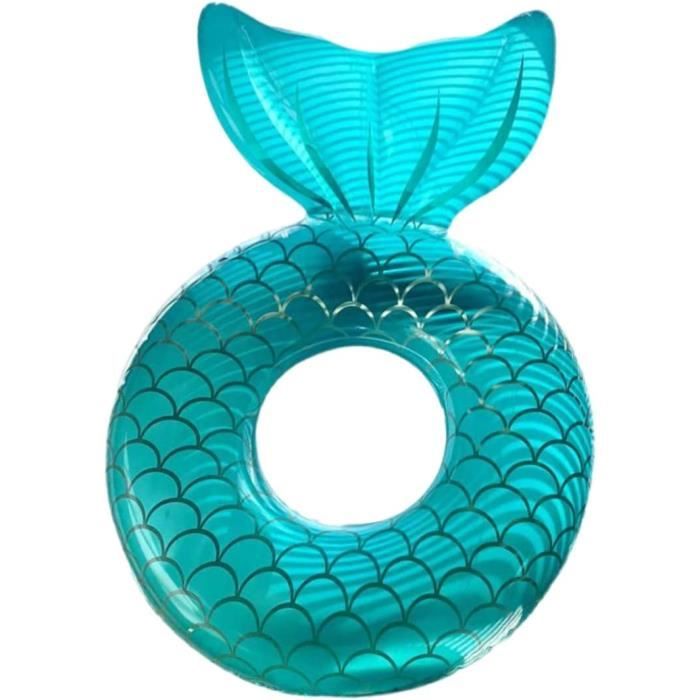 Pool Gonflable Flotte Bague De Bain, Paillettes Transparentes, Bague Flottante Gonflable De Pvc