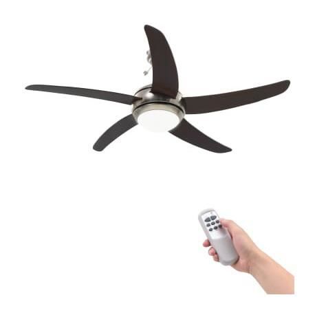 Ventilateur de plafond - Non spécifié - 128 cm - Marron - Avec lampe - Design élégant