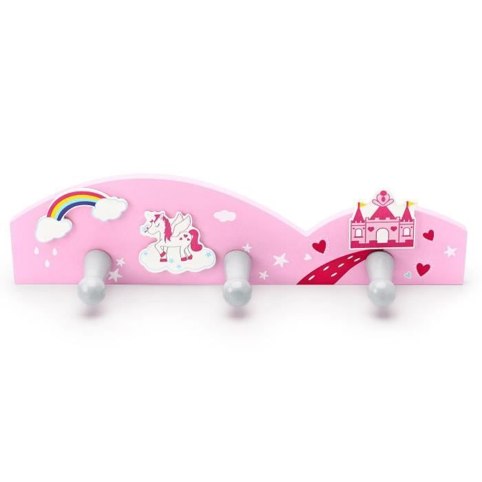 Mousehouse Gifts Patere A 3 Crochets Pour Chambre Enfant Fille Theme Licorne Achat Vente Patere Soldes Cdiscount
