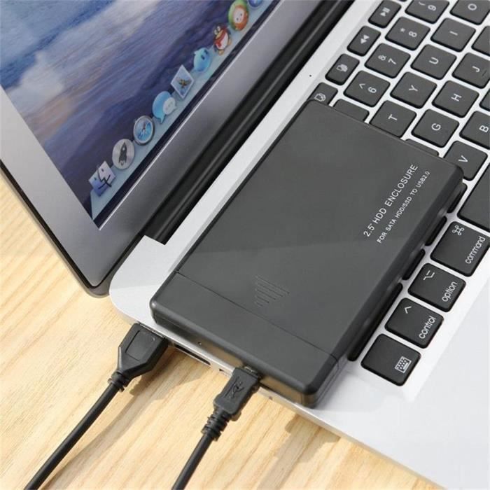 Boîtier Externe USB-C 3.1 Pour Disque Dur SATA 2.5" – Installation Sans Outil, Ultra-rapide (5 Gbps), Compatible SSD/HDD Jusqu’à 4To