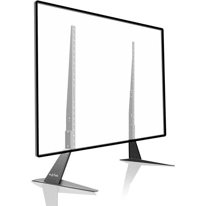 UNHO Meuble TV Pied pour LED LCD Ecrans de 32-65 Pouces Fixation