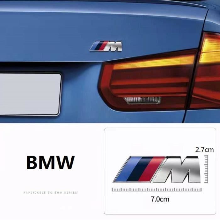 Logo ///M BMW Sport Performance Emblème Badge Chromé Autocollant Argent 70mm x 27 mm