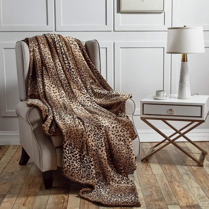 Couverture polaire legere ultra douce en microfibre qui ne perd pas ses poils Ultra luxueuse Cdiscount Maison