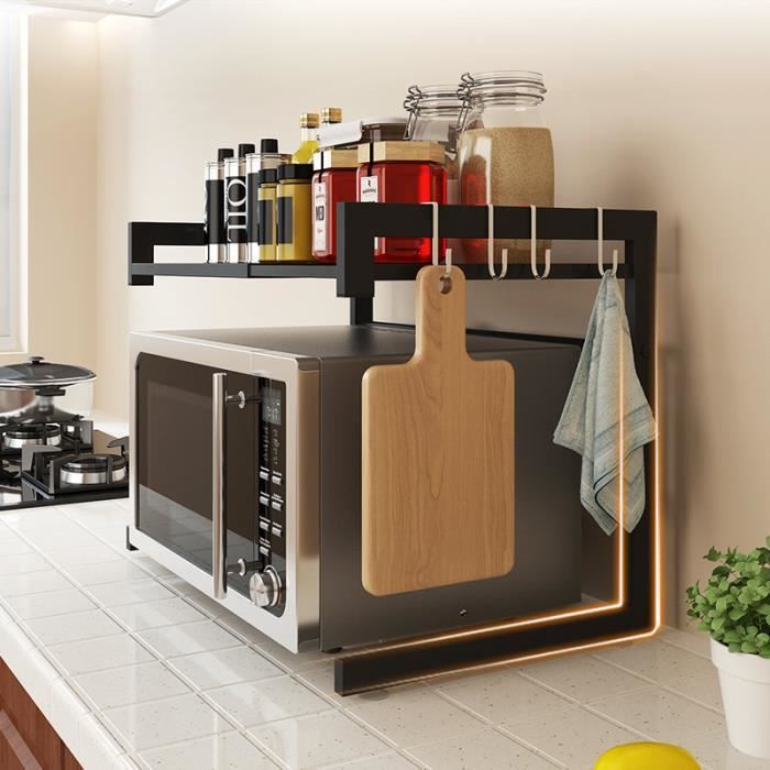 Etagere Micro Onde Support Extensible En Metal Four A Micro Ondes