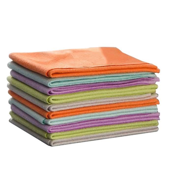 Vvikizy Lot de 100 Chiffons de Nettoyage en Microfibre Colorés pour