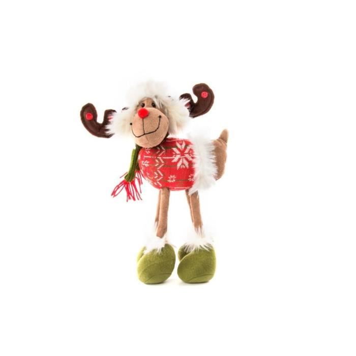 Figurine de Noel Renne en Tissu Multicolore 20x11x30 cm - Cdiscount Maison Figurine de Noel Renne en Tissu Multicolore 20x11x30 cm - Cdiscount Maison