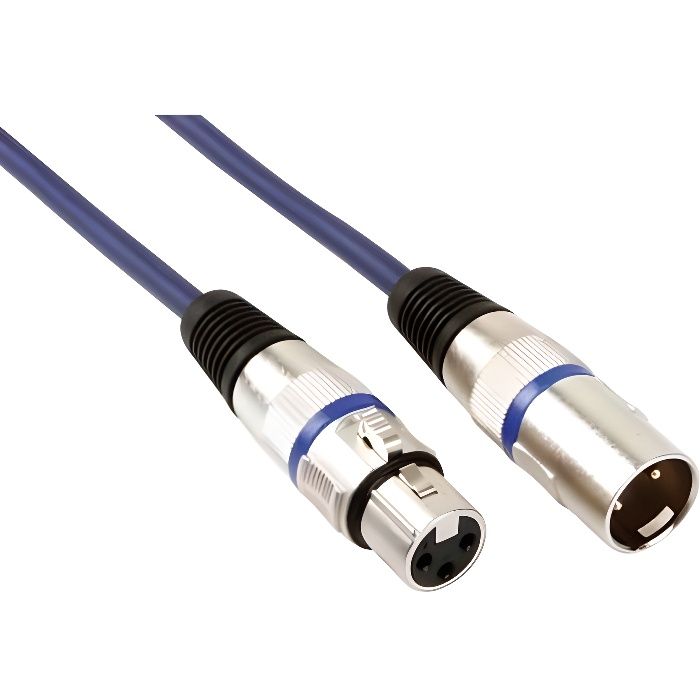 Cordon DMX 5-PIN XLR m/âle XLR femelle 3,5 m
