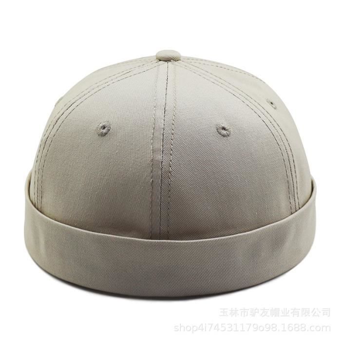 Kaki - Bonnet de marin en coton pour hommes et femmes, grande taille,  chapeau sans bords, béret, 58-60cm, 61 - Cdiscount Prêt-à-Porter