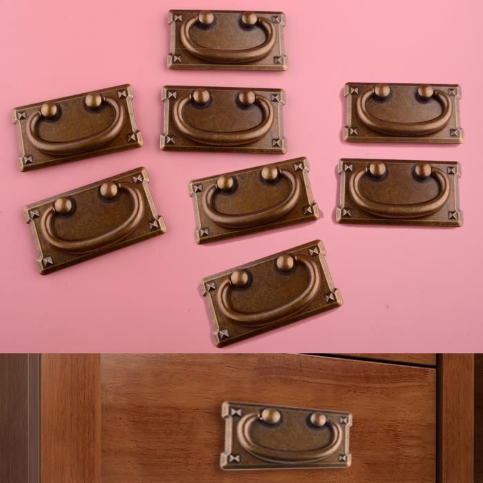 Lot De 10 Coins De Boîte En Alliage De Zinc Style Vintage - Motif Colombe, Finition Bronze - Pour Décoration Bureau, Boîte à Bijoux, Meuble