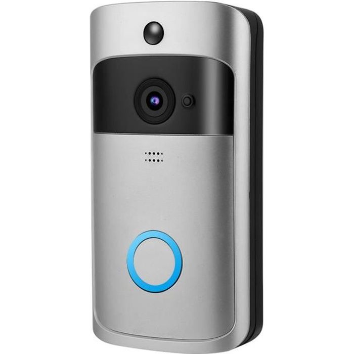 Acheter PDTO nouveau sans fil WiFi intelligent vidéo sonnette téléphone  caméra de sécurité porte cloche interphone