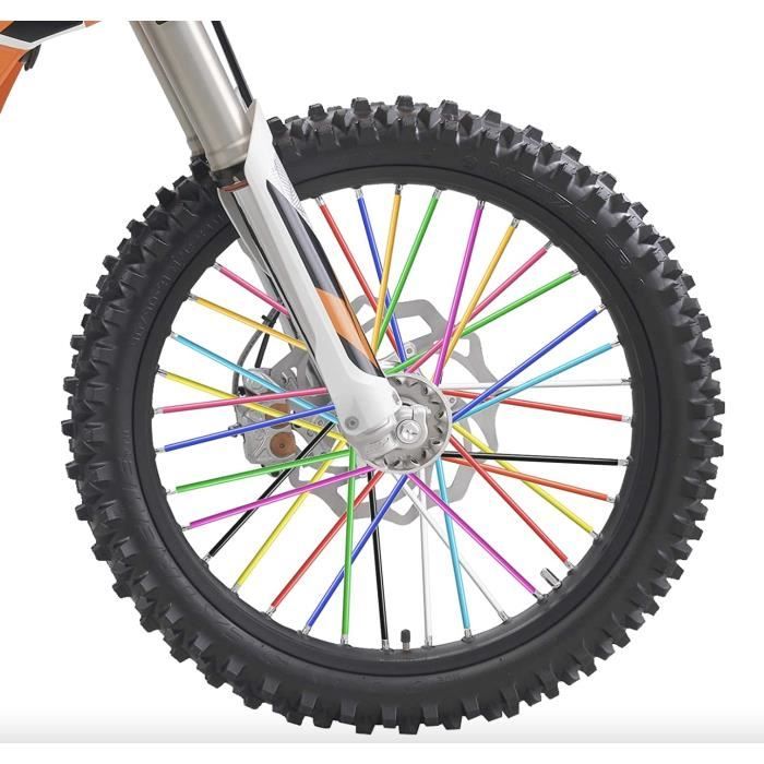 Couvre-rayons Universels JFG RACING – Lot De 72 Peaux De Rayons Pour Vélo Et Dirt Bike – Noir
