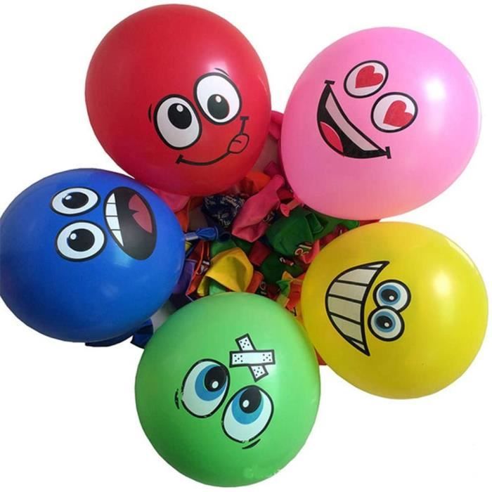 Ballon D Expression 100 Smiley Ballons Ballons En Latex Ballons Emoji Gonflables Ballons Fete D Anniversaire De Mariage Anniversaire Cdiscount Maison