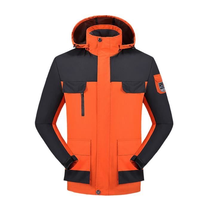 Manteau homme orange clearance