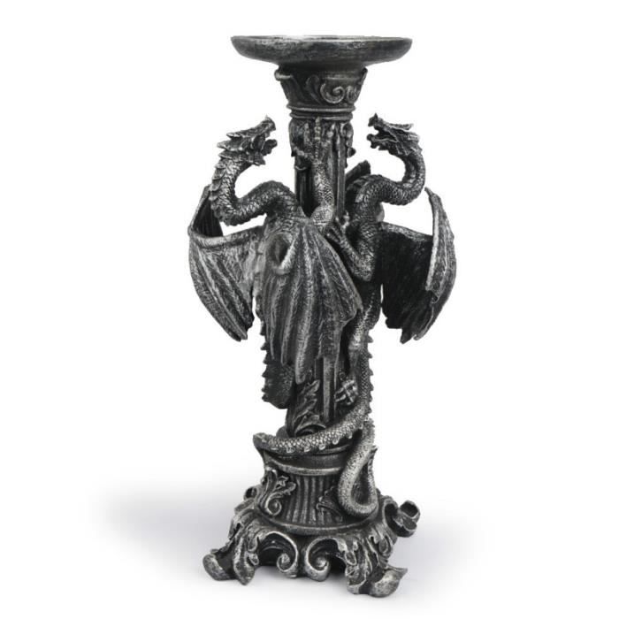 Statue De Bouddha Bougeoir En Résine - Décoration Zen Pour Salon, Bureau - Style Vintage Et Apaisant