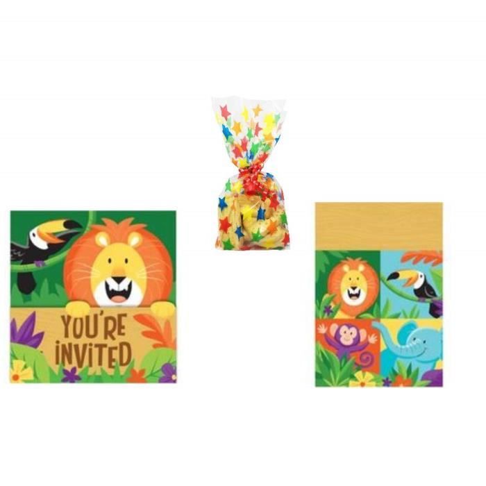 Generique Safari Invitation Anniversaire Kit 8 Enfants 8 Cadeau Sacs 8 Invitation Cartes 8 Sacs Bonbons Achat Vente Faire Part Invitation Generique Safari Invitati 2739 Cdiscount